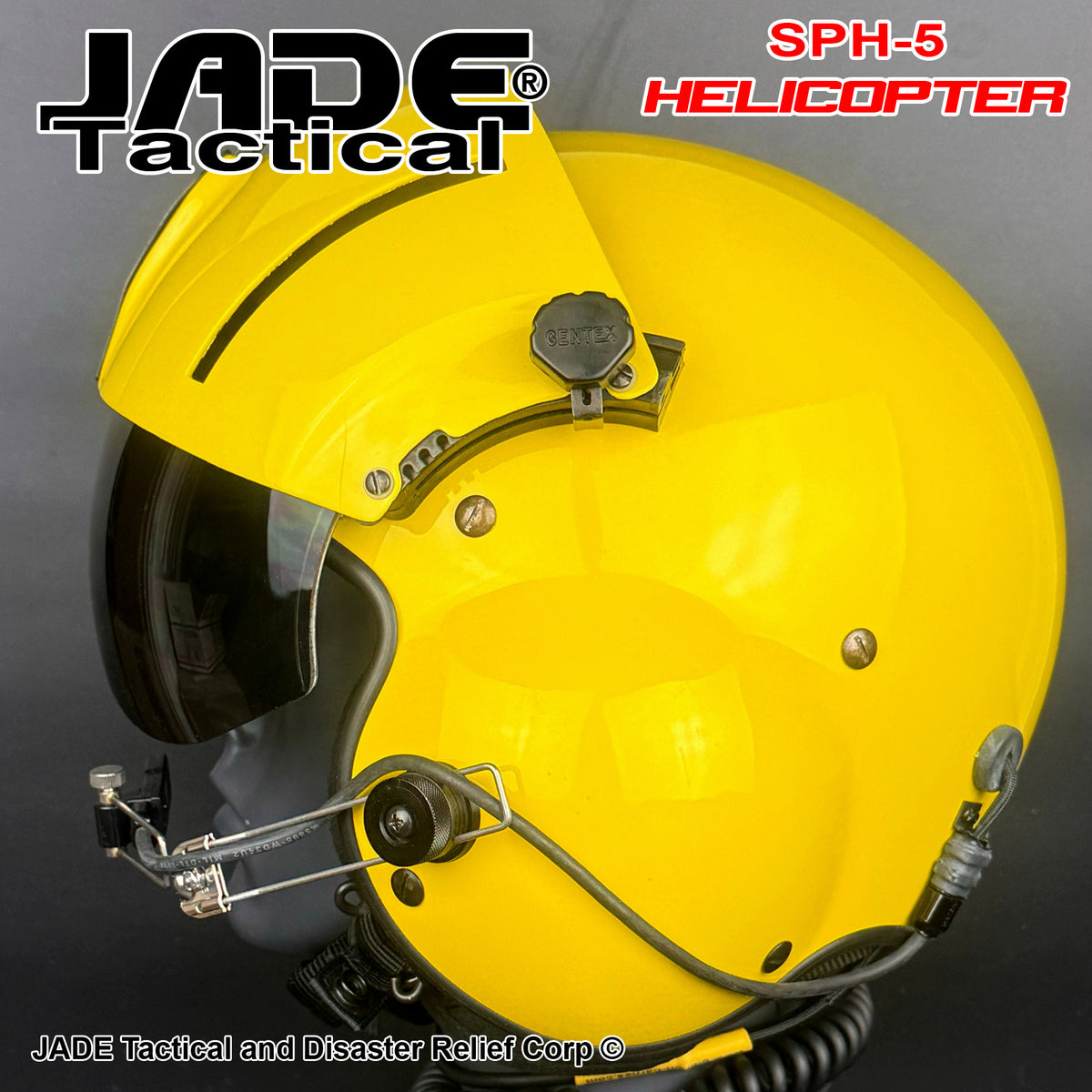 パイロットヘルメット　GENTEX SPH-5 ヘルメット GENTEX SPH5-B Dual Visor Helicopter Helmet – Jade Tactical