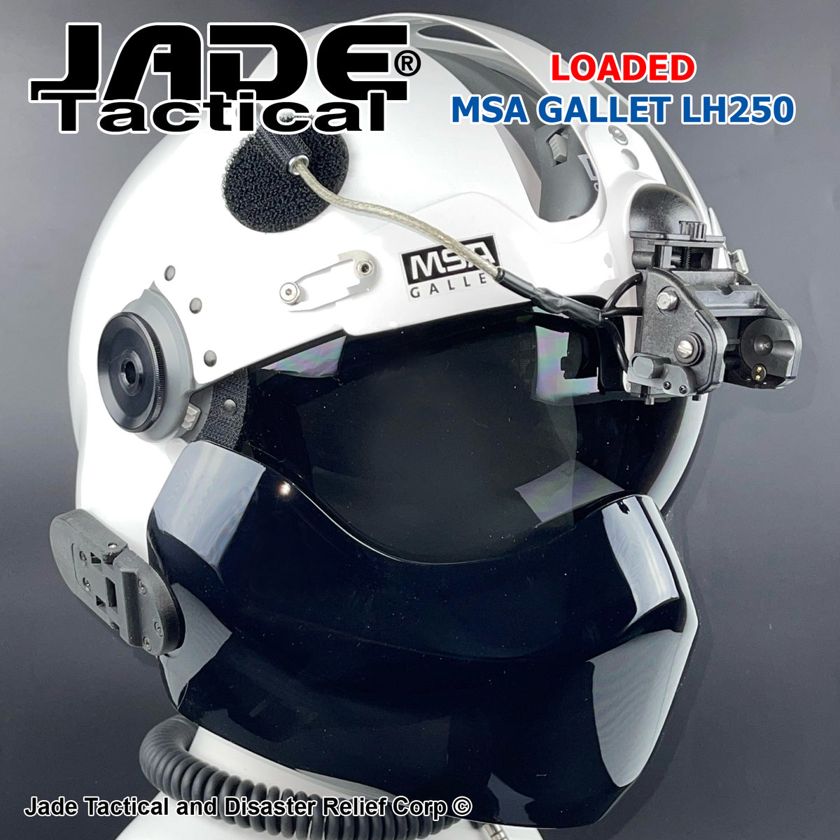 MSA Gallet LH250 Loaded Flight Helmet – Jade Tactical