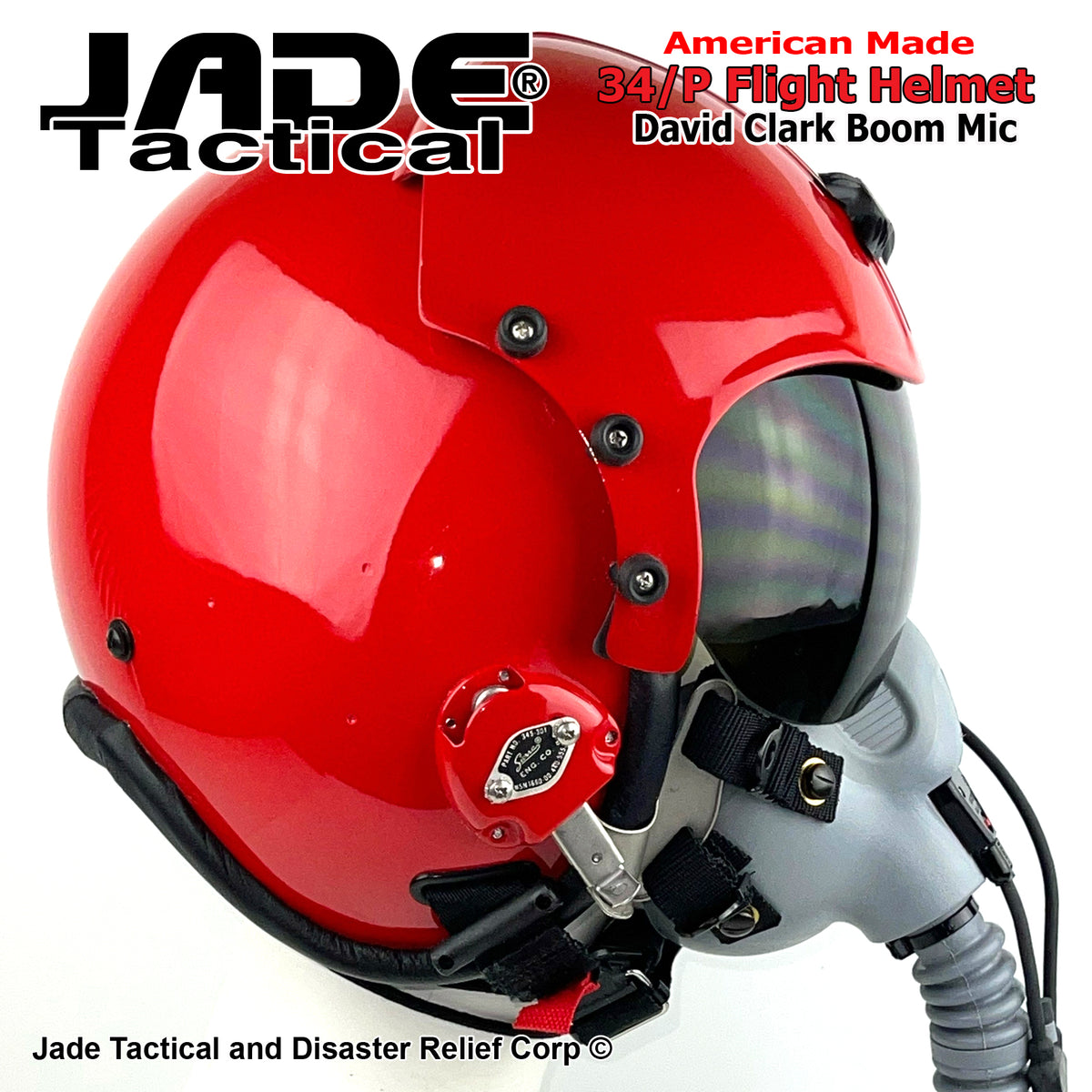 GENTEX 34/P Flight Helmet USA Red – Jade Tactical