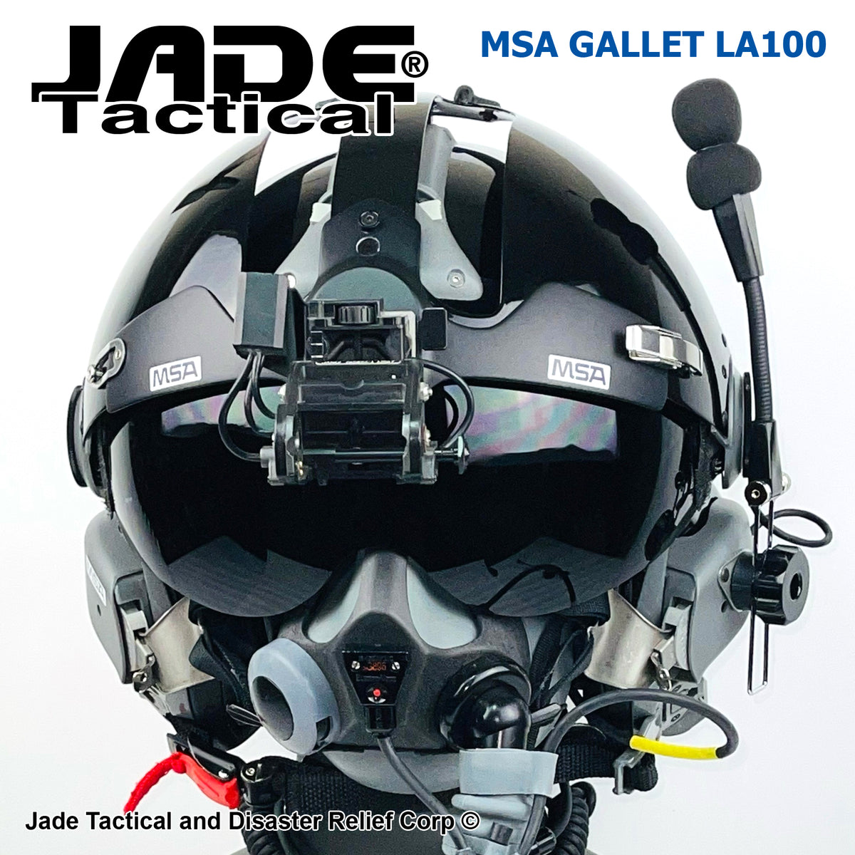 MSA Gallet LA100 Jet Pilot Flight Helmet