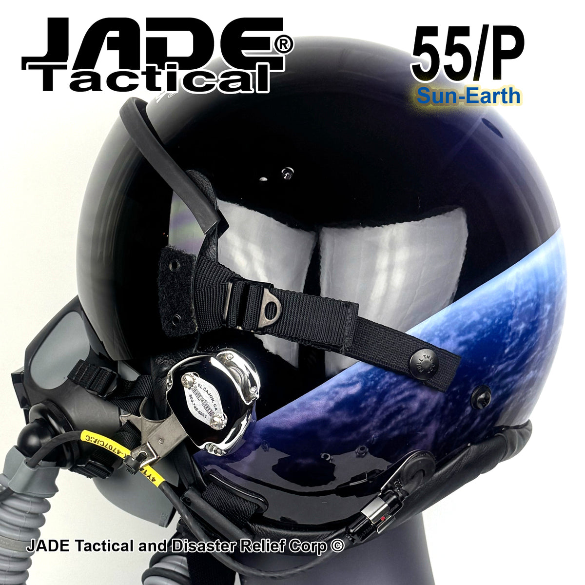 GENTEX 55/P Sun Earth Flight Helmet – Jade Tactical