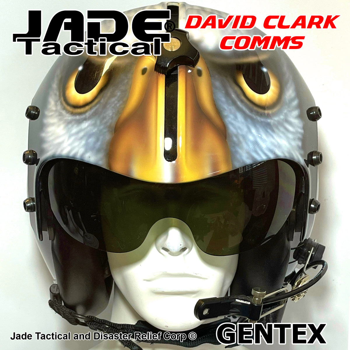 GENTEX 34/P Flight Helmet USA Black Eagle – Jade Tactical - Main Image