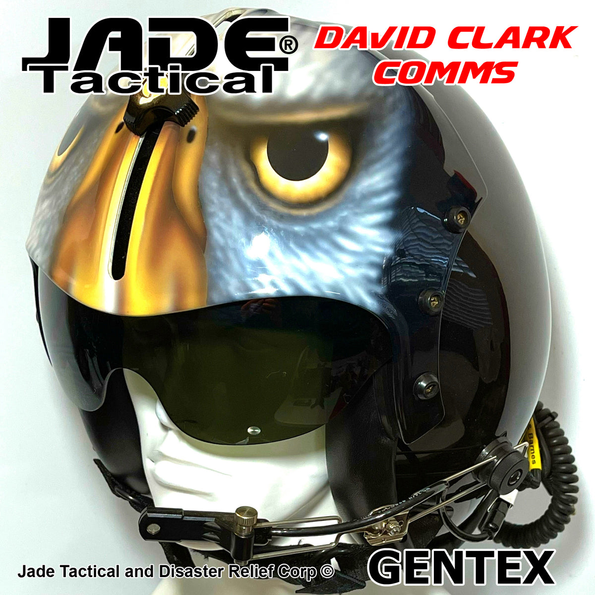 GENTEX 34/P Flight Helmet USA Black Eagle – Jade Tactical
