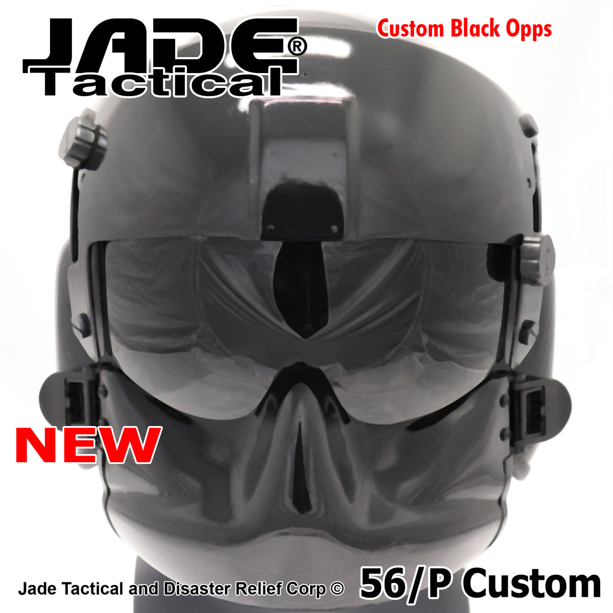 GENTEX 56/P USA Helicopter Pilot Helmet Black Gloss – Jade