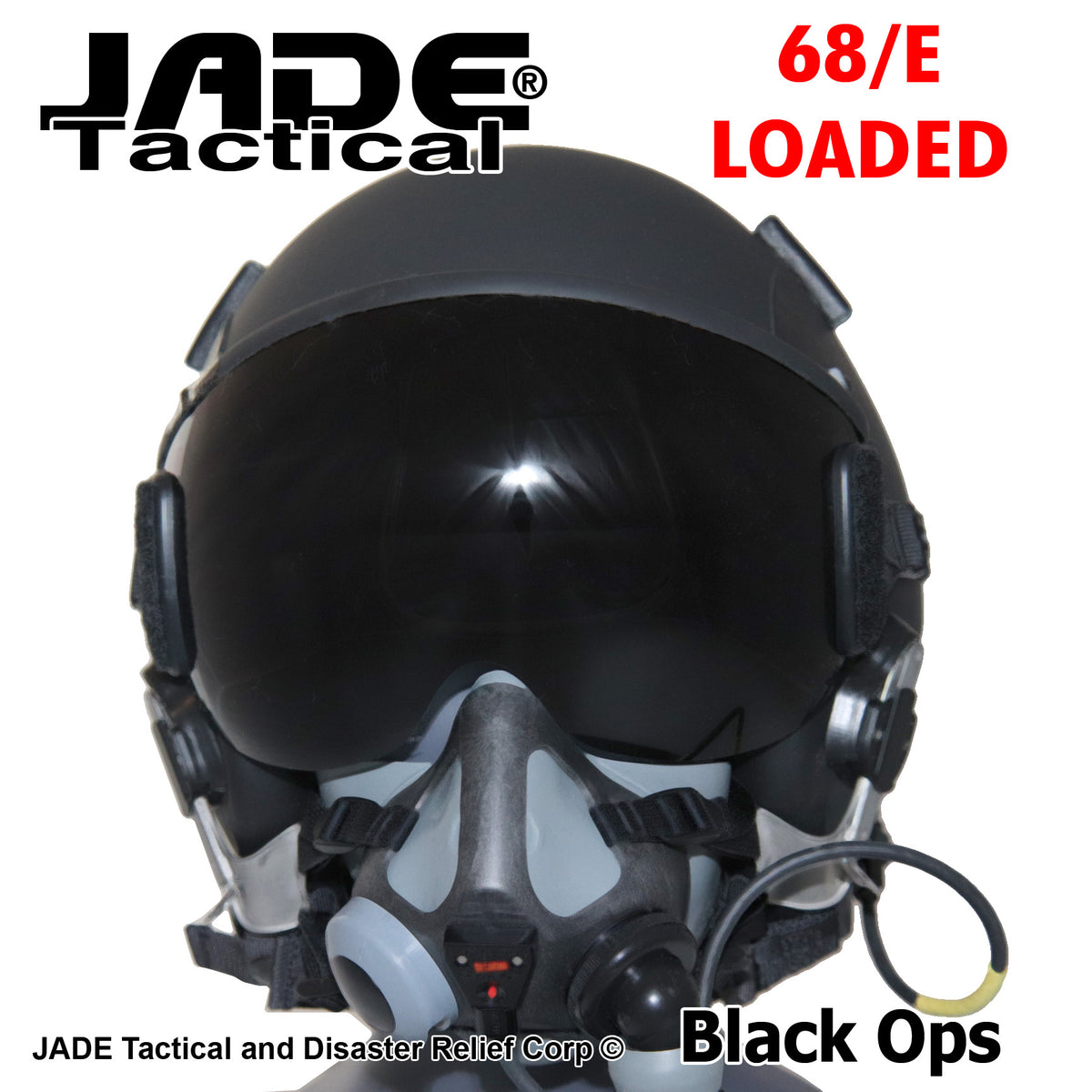 GENTEX 68/E USA Flight Helmet Black Ops – Jade Tactical