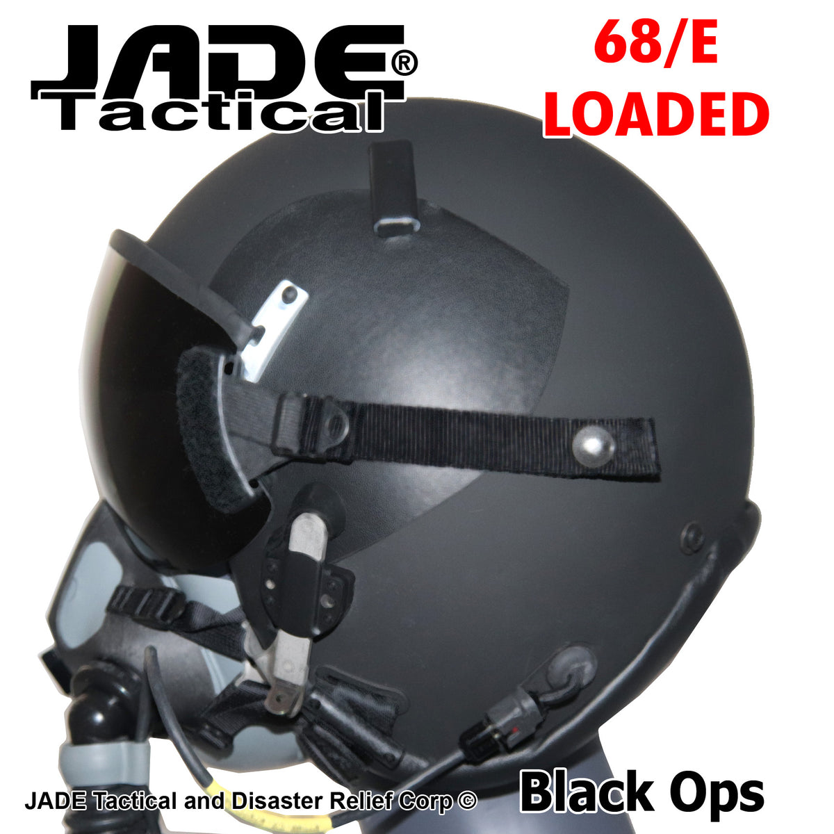 GENTEX 68/E USA Flight Helmet Black Ops – Jade Tactical