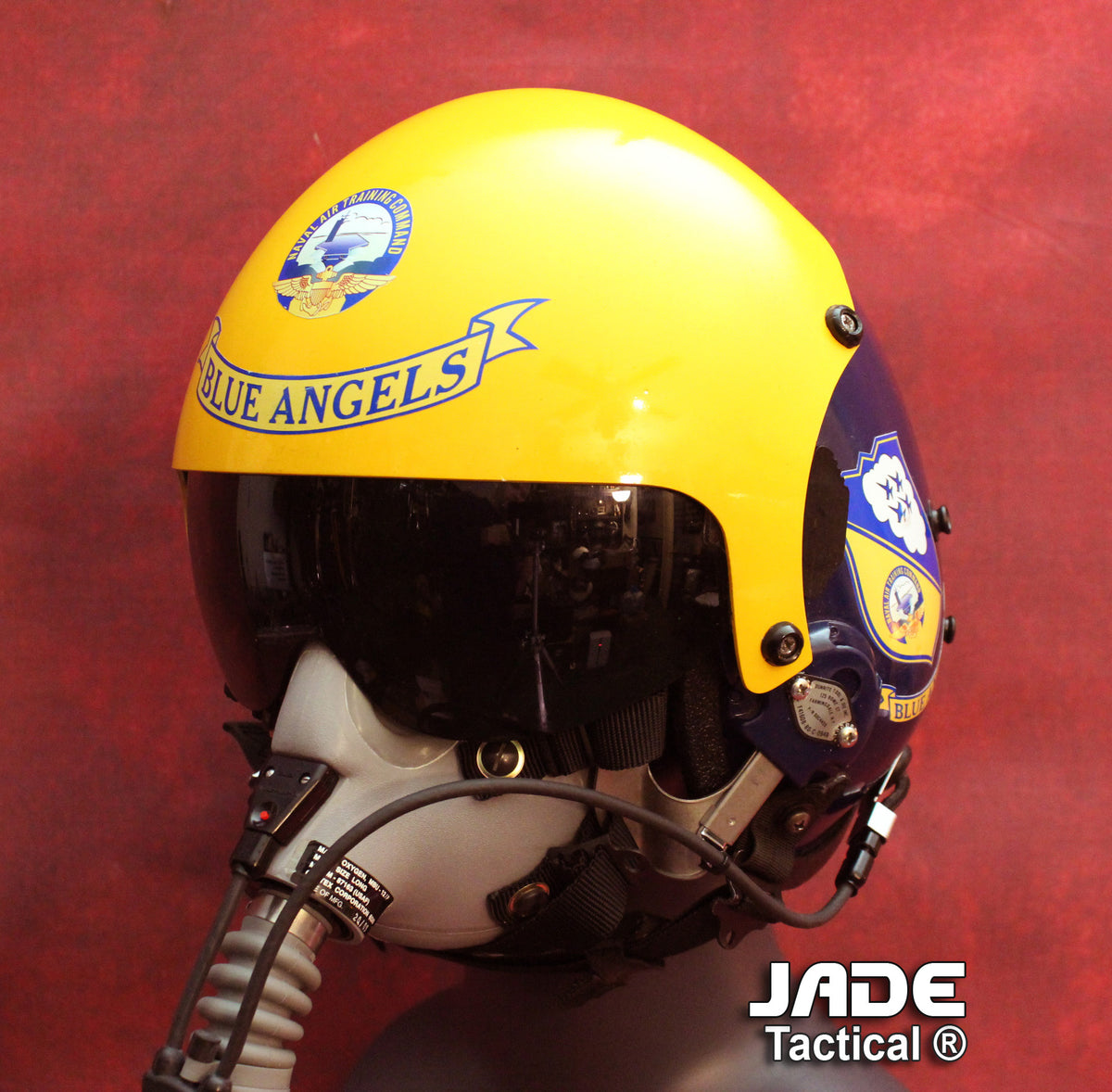 blue angels football helmet for sale GENTEX 26/P USA Jet Pilot Blue Angels Flight Helmet – Jade Tactical