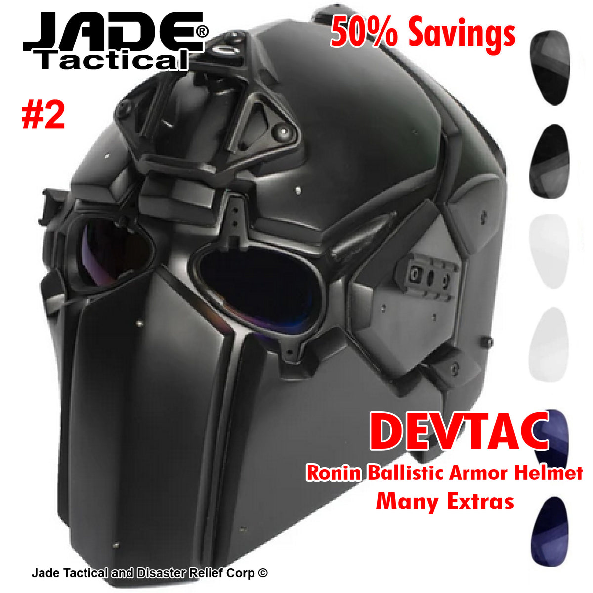 DEVTAC Ronin full NIJ Level 2A and 4A Extras – Jade Tactical