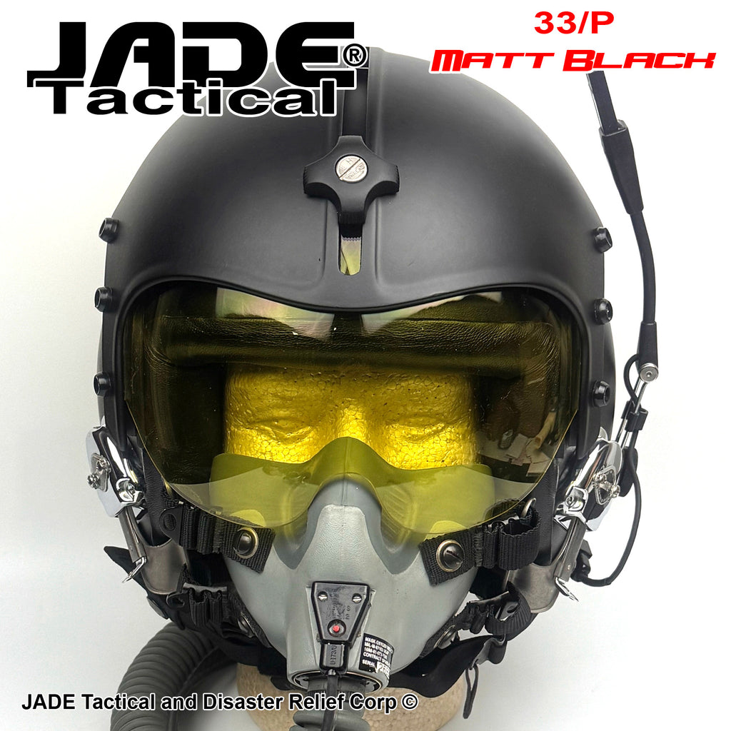 GENTEX 33/P Flight Helmet USA Matt Black – Jade Tactical