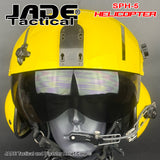 GENTEX SPH5-B Custom Dual Visor Helicopter Helmet Canary Yellow