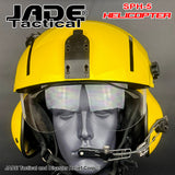 GENTEX SPH5-B Custom Dual Visor Helicopter Helmet Canary Yellow