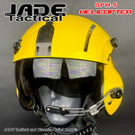 GENTEX SPH5-B Custom Dual Visor Helicopter Helmet Canary Yellow