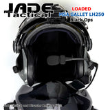 MSA Gallet LH250 Black Ops Helicopter Flight Helmet