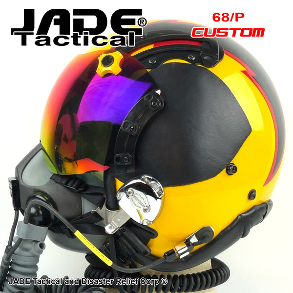 built pilot motorcycle helmets GENTEX 68/P USA Flight Helmet Custom Built – Jade Tactical