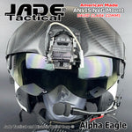Alpha Eagle White Helicopter Flight Helmet
