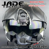 Alpha Eagle White Helicopter Flight Helmet