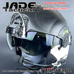 Alpha Eagle White Helicopter Flight Helmet