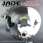 Alpha Eagle White Helicopter Flight Helmet