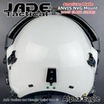 Alpha Eagle White Helicopter Flight Helmet