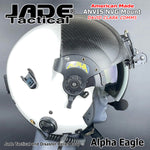 Alpha Eagle White Helicopter Flight Helmet