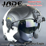 Alpha Eagle White Helicopter Flight Helmet