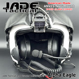 Alpha Eagle White Helicopter Flight Helmet