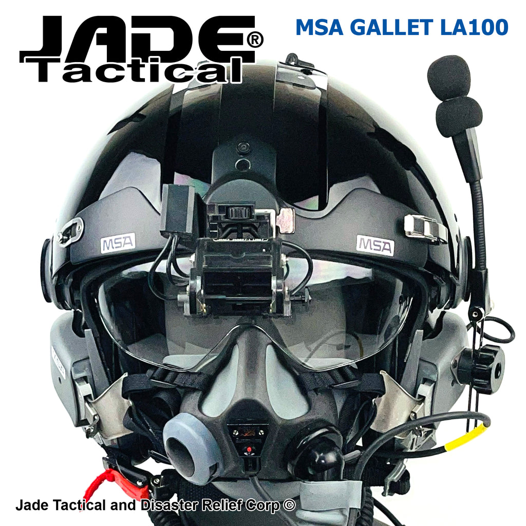 galea motorcycle helmet MSA Gallet LA100 Jet Pilot Flight Helmet "LOADED" – Jade Tactical
