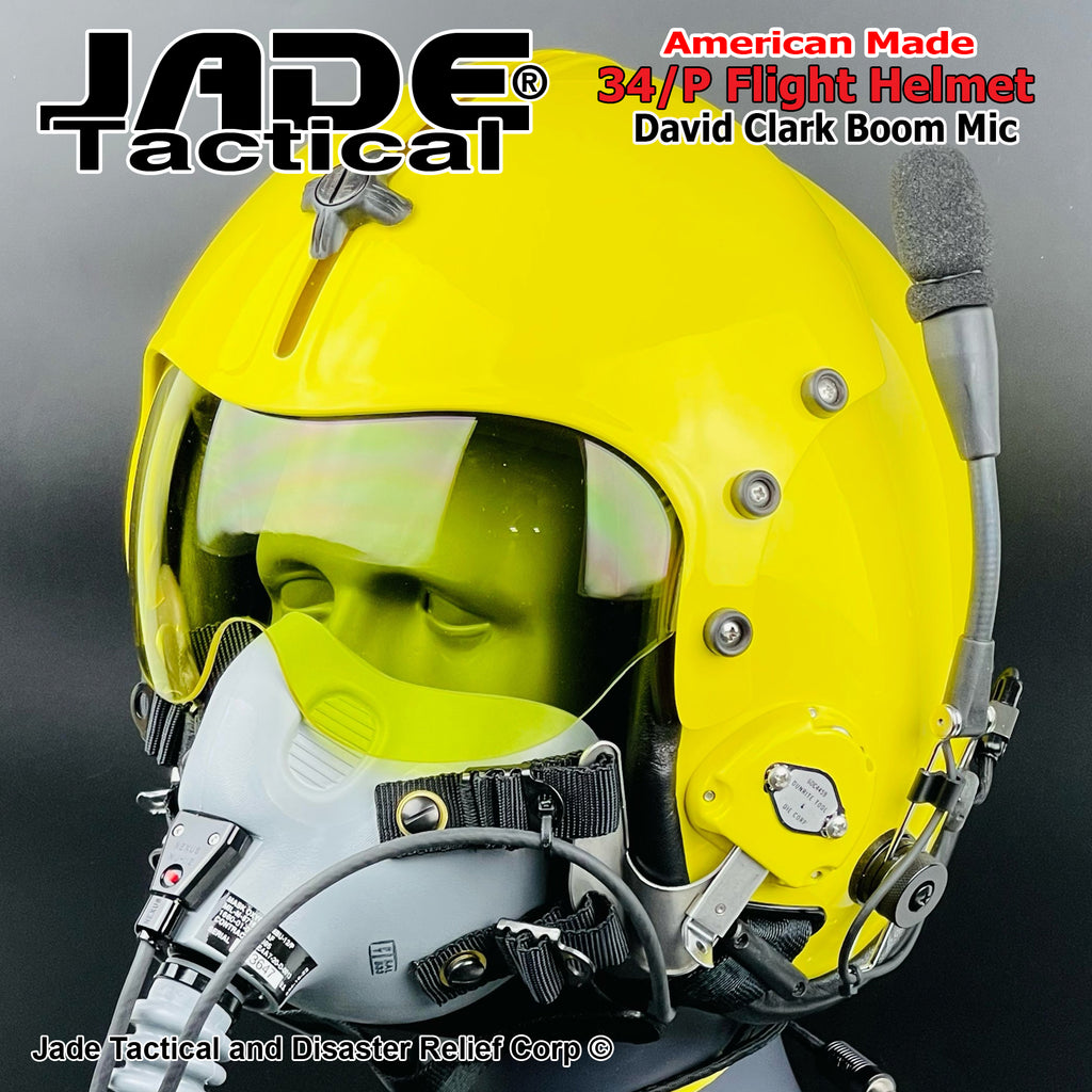 airplane inspired motorcycle helmet GENTEX 34/P Flight Helmet USA Canary Yellow – Jade Tactical