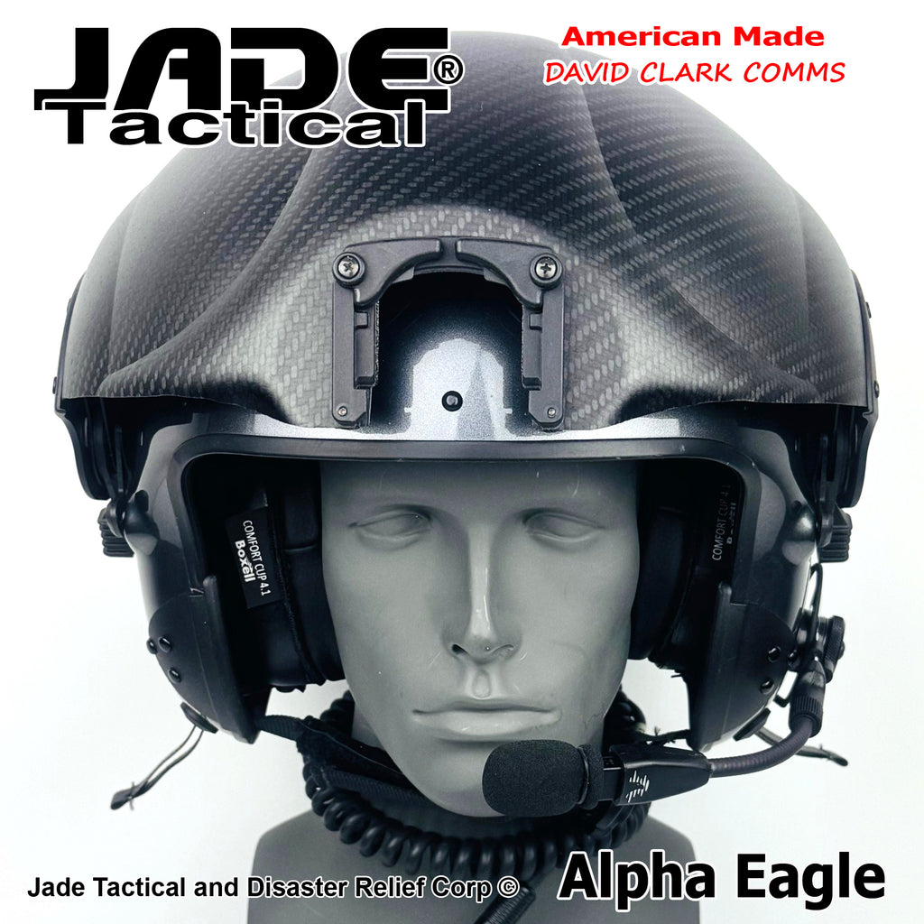 Alpha Eagle Gun Metal Grey Helicopter Flight Helmet – Jade Tactical