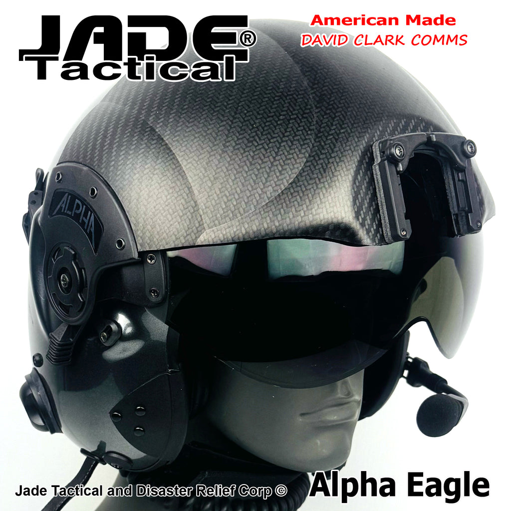 Alpha Eagle Gun Metal Grey Helicopter Flight Helmet – Jade Tactical