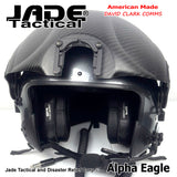 Alpha Eagle Gun Metal Grey Helicopter Flight Helmet