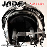 Alpha Eagle Matallic Grey Helicopter Flight Helmet