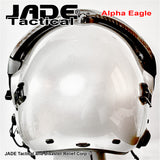 Alpha Eagle Matallic Grey Helicopter Flight Helmet
