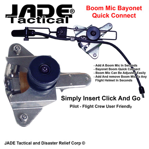 Flight Helmet Bayonet Boom Mic Quick Connect