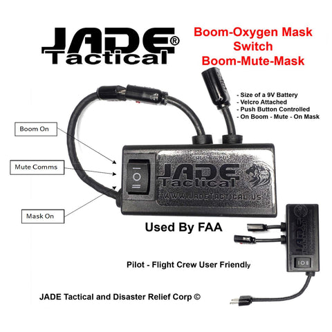 Flight Helmet Oxygen Mask to Boom Mic Switch