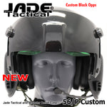 GENTEX 56/P USA Helicopter Pilot Helmet Black Gloss