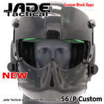 GENTEX 56/P USA Helicopter Pilot Helmet Black Gloss