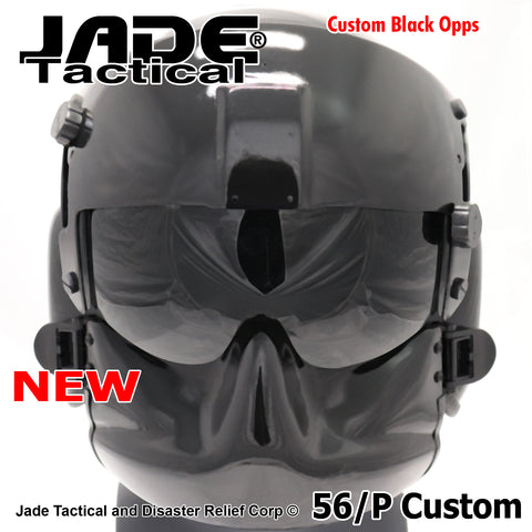 GENTEX 56/P USA Helicopter Pilot Helmet Black Gloss
