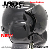 GENTEX 56/P USA Helicopter Pilot Helmet Black Gloss