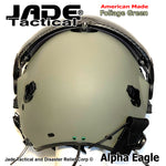 Alpha Eagle Foliage Green Helicopter Flight Helmet