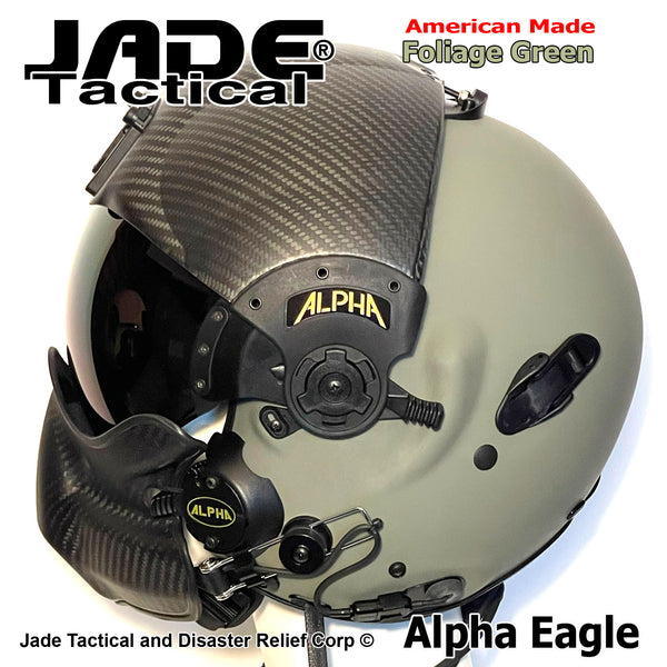 Alpha Eagle Foliage Green Helicopter Flight Helmet – Jade Tactical