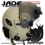 Alpha Eagle Foliage Green Helicopter Flight Helmet