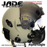 Alpha Eagle Foliage Green Helicopter Flight Helmet