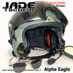 Alpha Eagle Foliage Green Helicopter Flight Helmet