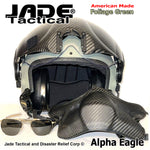 Alpha Eagle Foliage Green Helicopter Flight Helmet